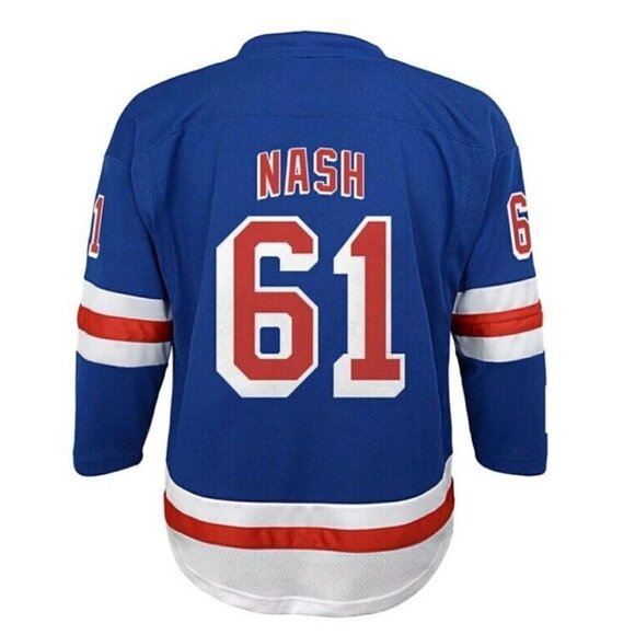 NHL New York Rangers Rick Nash Home Replica Jersey Youth Size L/XL Blue - Picture 7 of 9